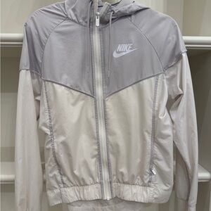 Nike Light Gray Hooded Jacket